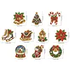 10PCS DIY Pearl Diamond Painting Christmas Fridge Magnets, Sparkling Rhinestone Refrigerator Magnet Craft Kit for Home Decor & Gifts