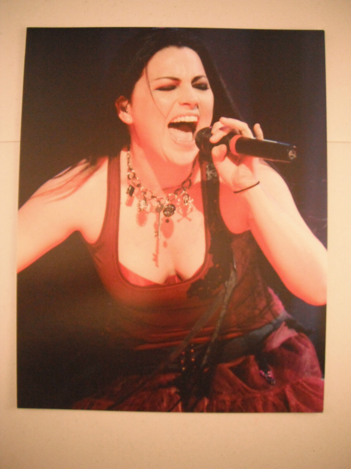 Amy Lee Evanescense Music Color 11x14 Promo Photo Poster painting #4