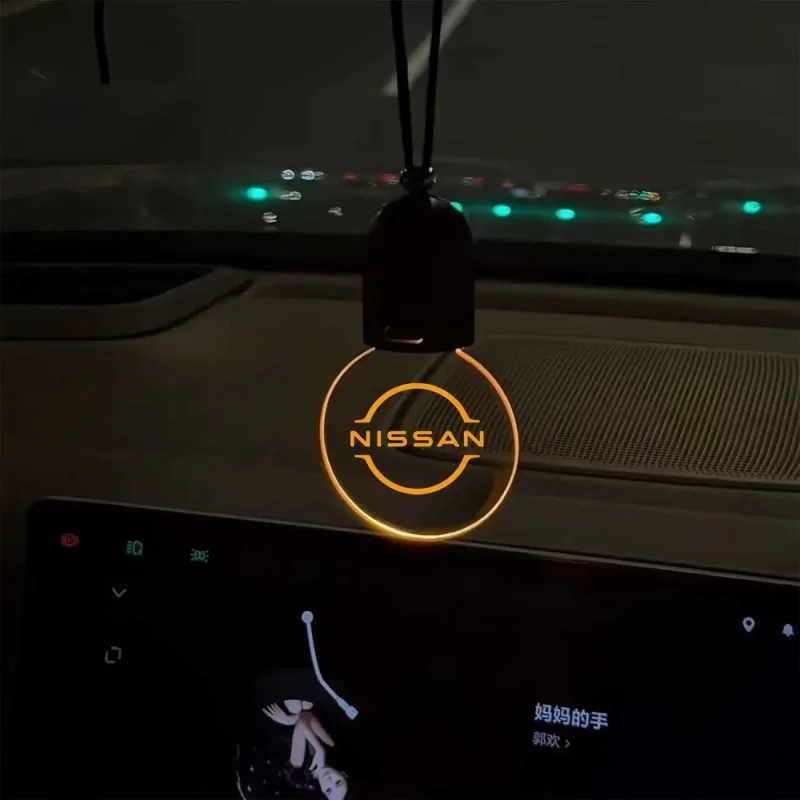 Touch-sensitive car logo and car light pendant