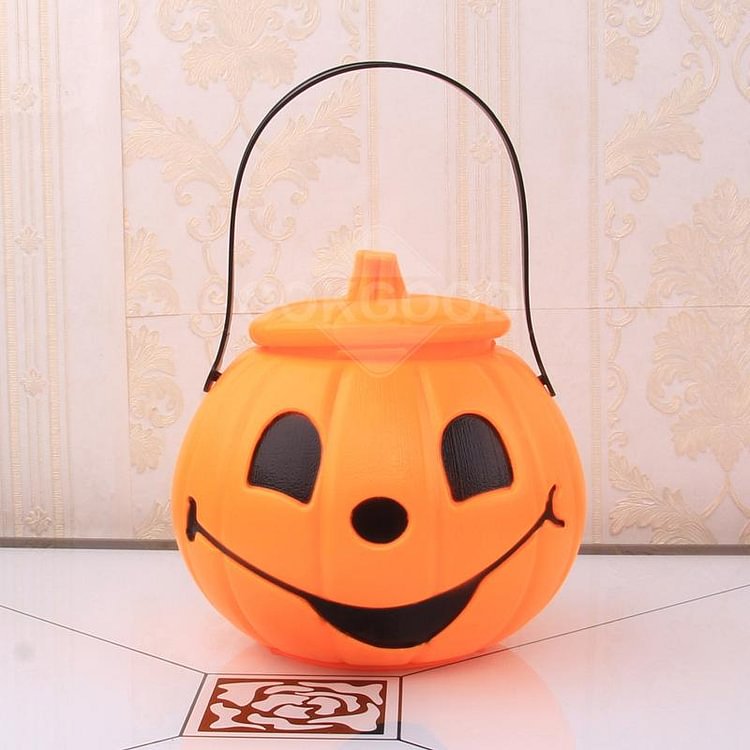 Pumpkin Light Bucket For Halloween Decoration