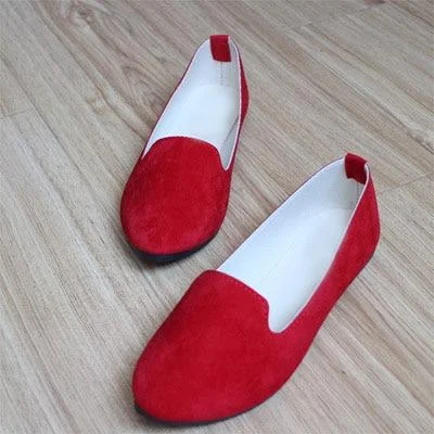 Plus Size Women Candy Color Loafers Flats Sweet Casual Shoes
