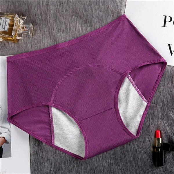 Women Period Panties Leakproof Lingerie Soft Cotton Crotch Briefs Underpant Female Breathable Cozy Cotton Menstrual Underwear