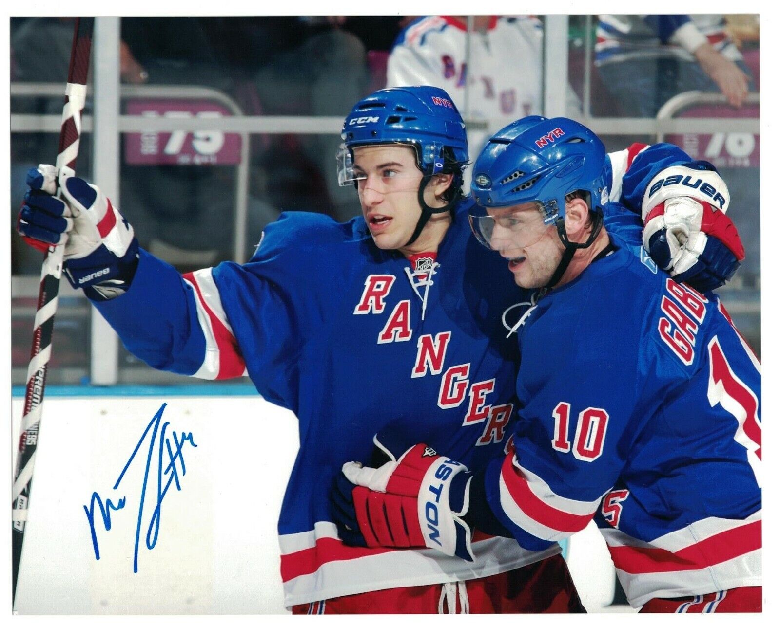 New York Rangers Michael Del Zotto Signed Autographed 8x10 Photo Poster painting