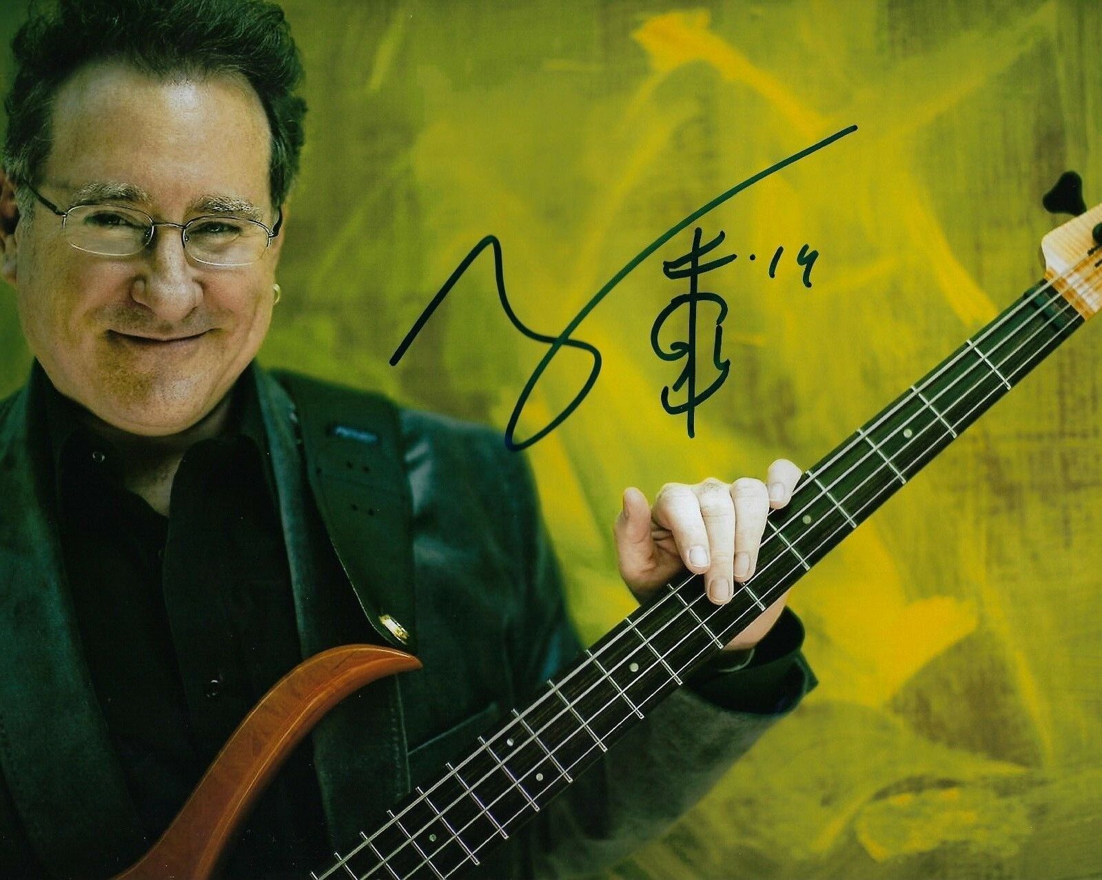 GFA Wood Metal Jazz Bassist * BRIAN BROMBERG * Signed 8x10 Photo Poster painting PROOF B1 COA