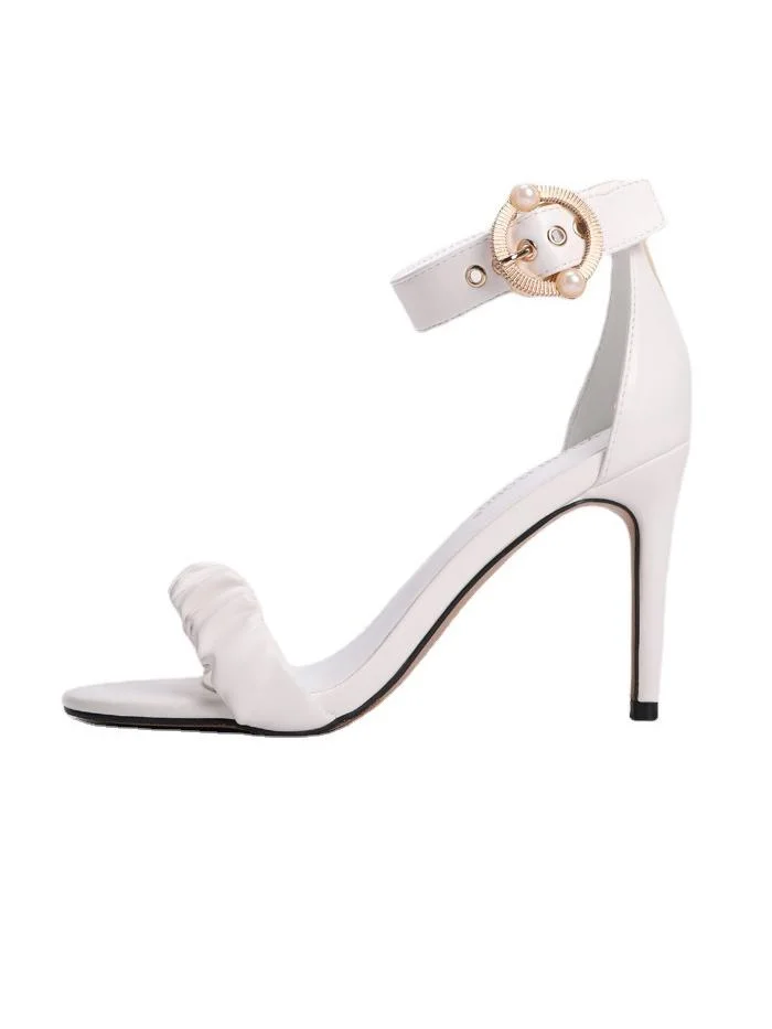 Thick-soled casual all-match comfortable biscuit white shoes