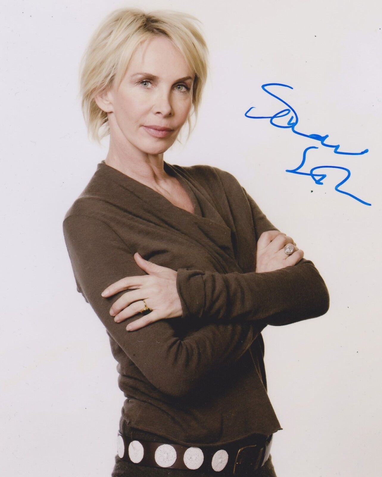 Trudie Styler Signed 10x8 Photo Poster painting AFTAL