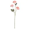 Macaron Pink Purple 3 Heads Carnation Ranunculus Artificial Flower