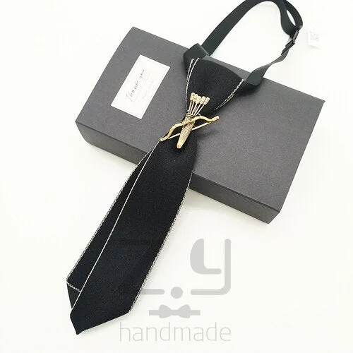 New Small Tie Men's and Women's Professional Dress Shirt Bow Tie Adult Children Accessories Luxury Rhinestone Bowtie 22CM / 28CM