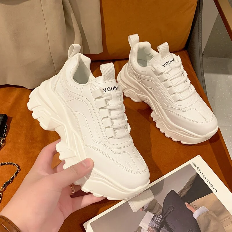 Brand Design Trendy White Women Dad Shoes Summer Chunky Sneakers Platform Casual Shoes Fashion Women's Sneakers Classic Trainers