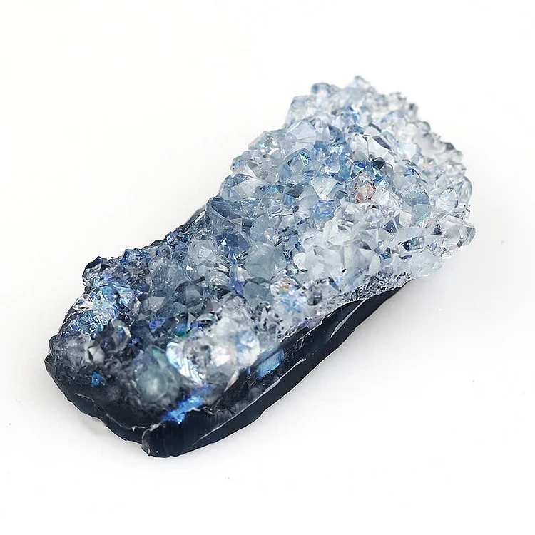 Aquamarine Crystal Cluster Gemstone Decoration
