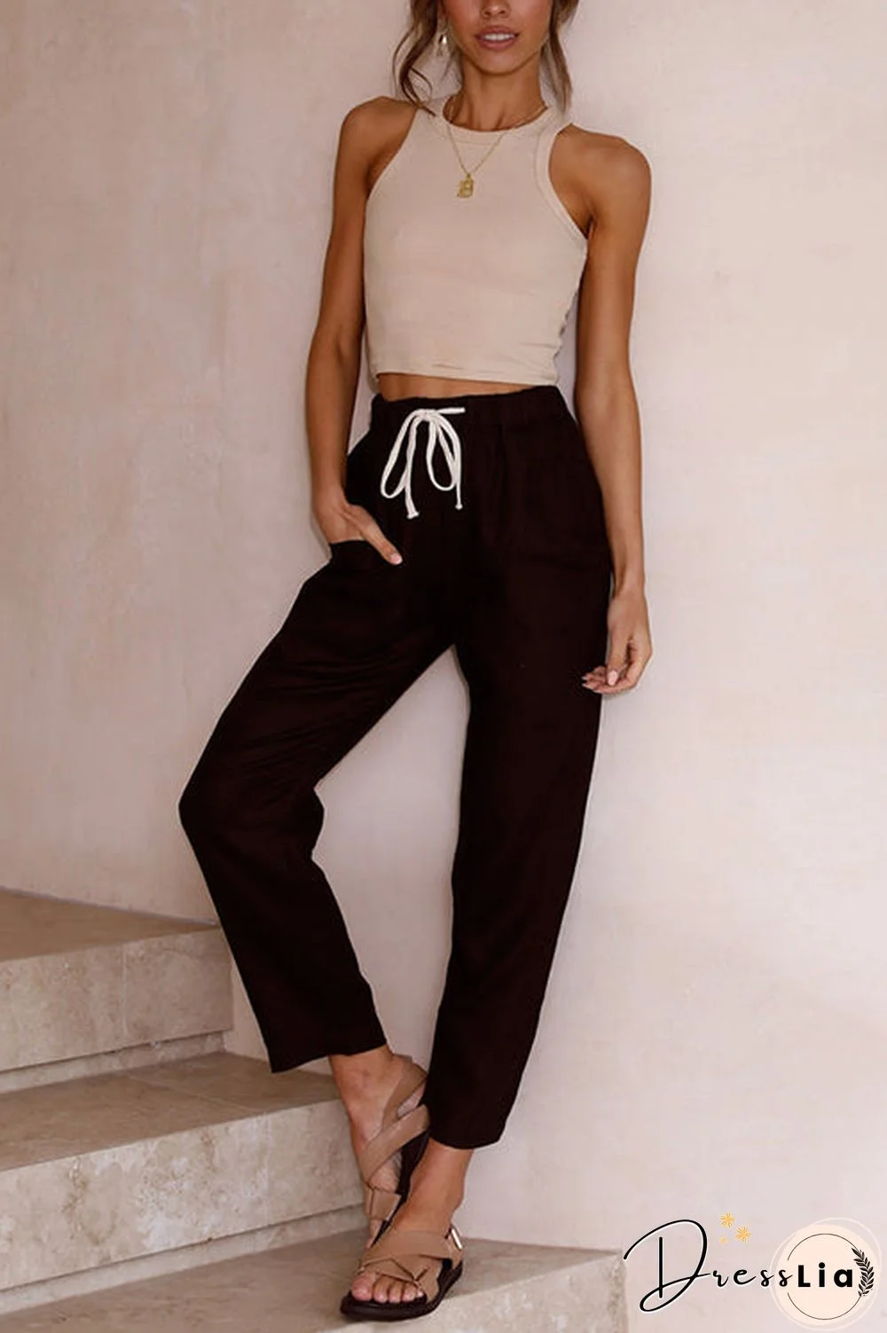 Relaxed Drawstring Pants