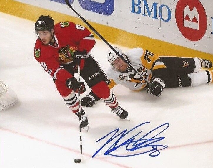 Nick Schmaltz signed Chicago Blackhawks 8x10 Photo Poster painting autographed Hawks 2