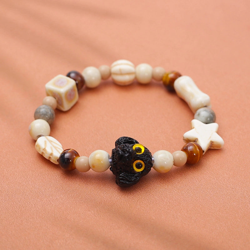 Cute Cartoon Personality Puppy Bracelet Boys And Girls Student Children Gift Jingdezhen Ceramic Jewelry Bracelet