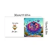 (US Local)6Pcs Bud Dragon DIY Diamond Painting Card for Holiday Party Favors for Friends Greeting Card Kit