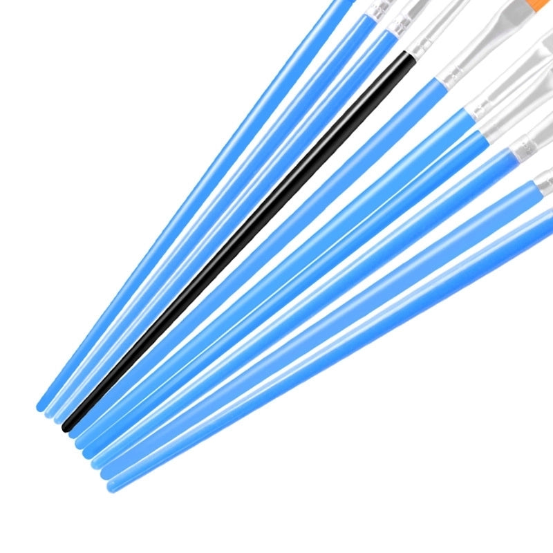 Simple Nylon Oil Painting Hook Line Pen Flat Brush