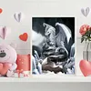 Peinture au diamant 5d diy dragon plein rond perceuse strass photo (ld534)
