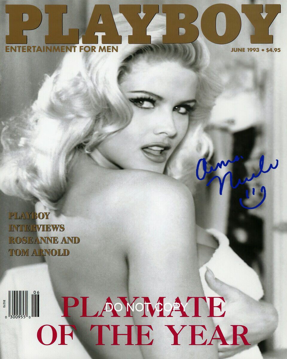 Anna Nicole Smith - Autographed Signed 8x10 Photo Poster painting (Playboy June 1965) Reprint