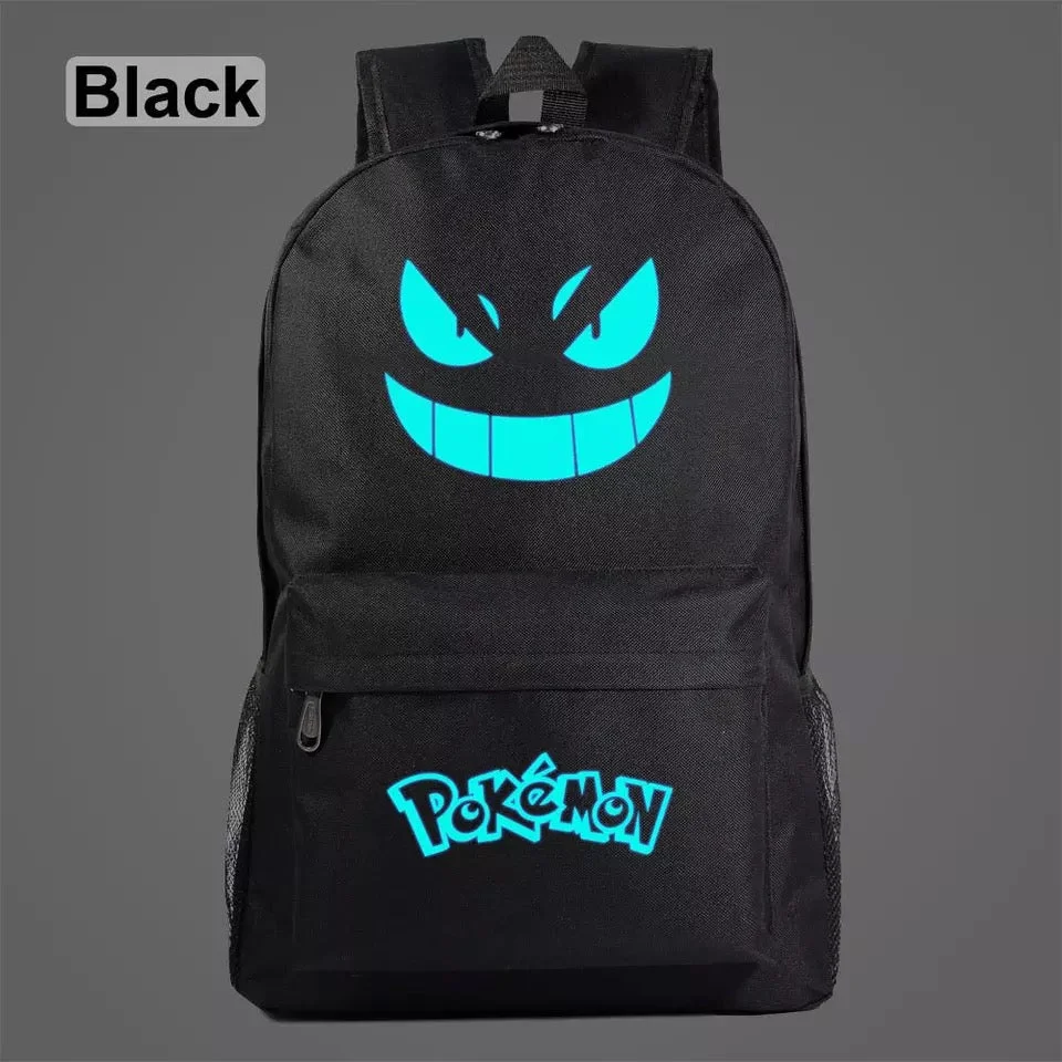 Buzzdaisy Pokemon Pikachu GO Gastly #1 Cosplay Backpack School Bag Water Proof