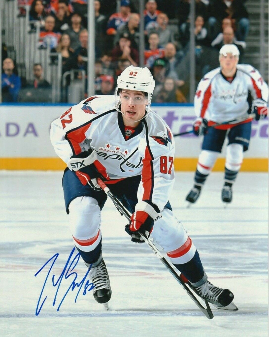 ZACH SANFORD autographed SIGNED WASHINGTON CAPITALS 8X10 Photo Poster painting