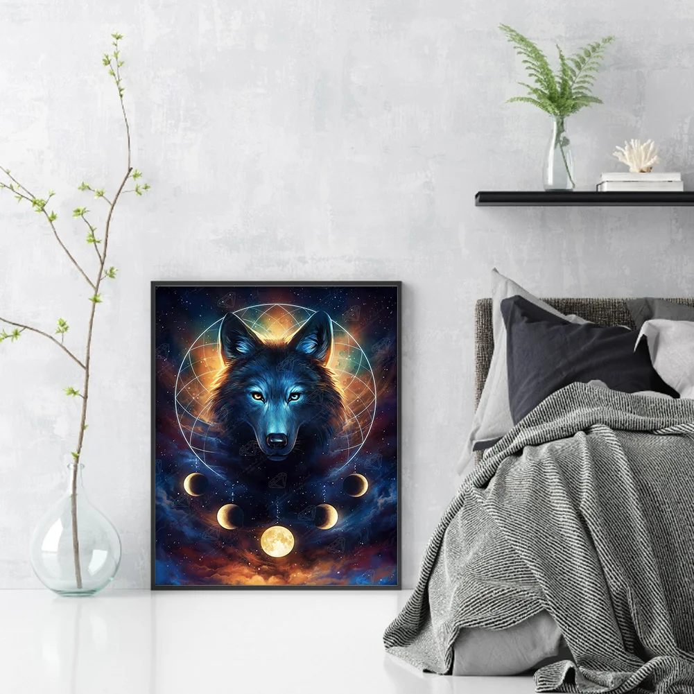 Diamond Painting - Full Round Drill - Wolf(Canvas|30*40cm)