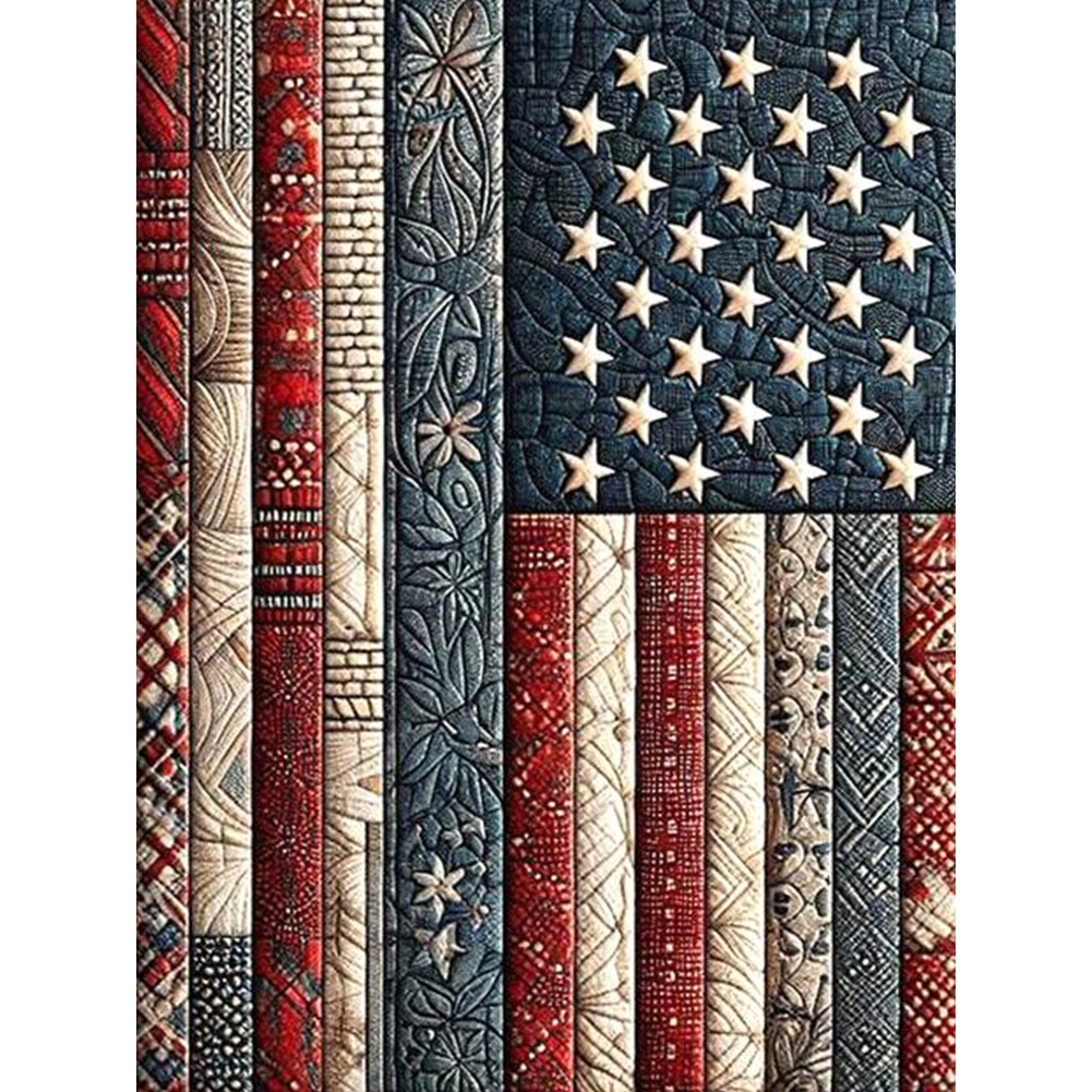 Union Flag 30*40cm(canvas) full round drill diamond painting