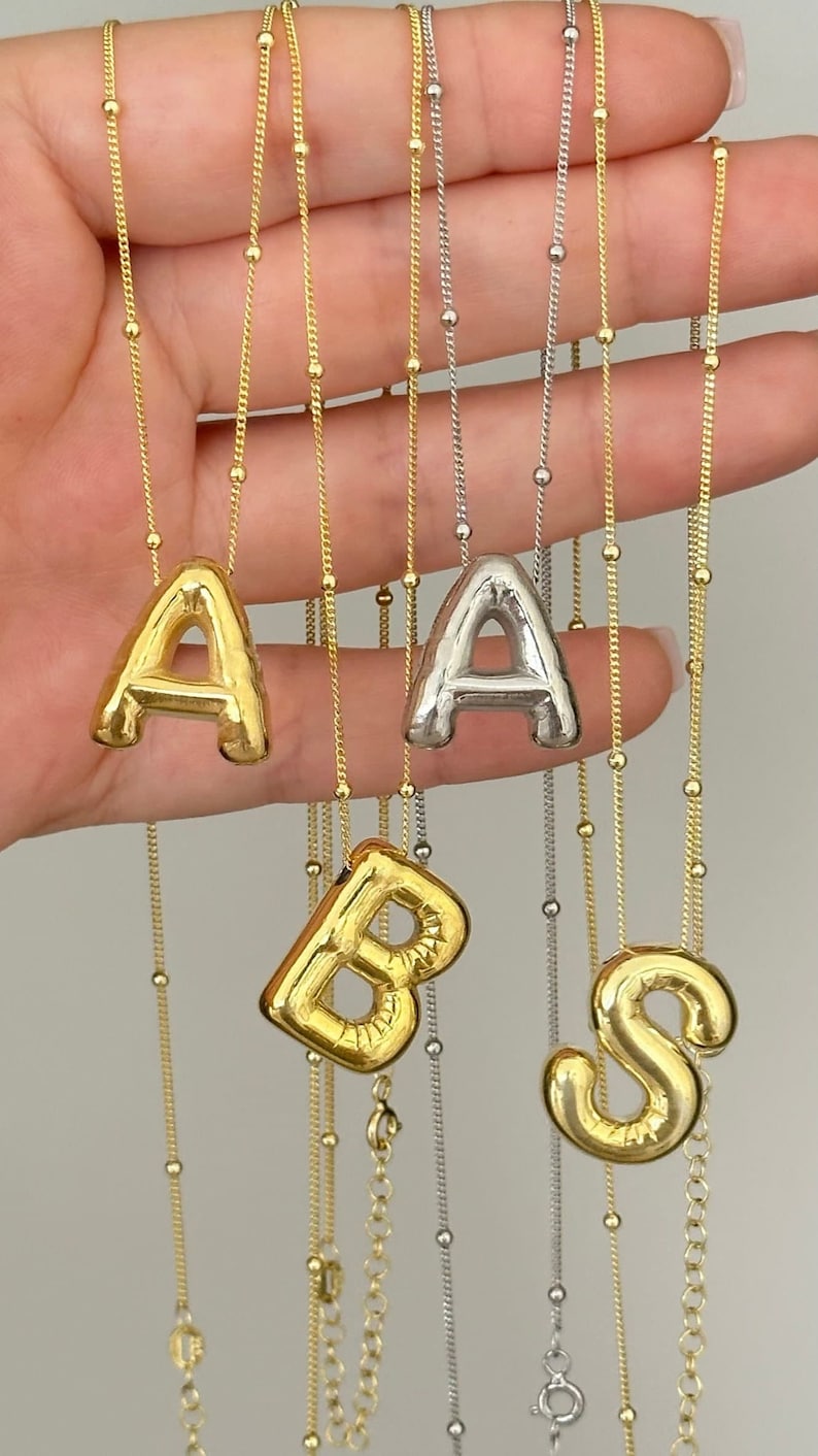 💥$9.99💥 - 3D Balloon Letter Necklace