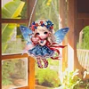 Diamond Painting Fairy Flag Pendant for Home Wall Decor