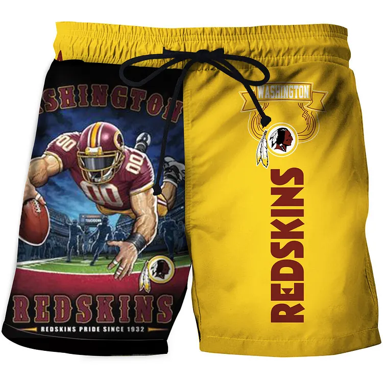 Washington Commanders Summer Beach Shorts