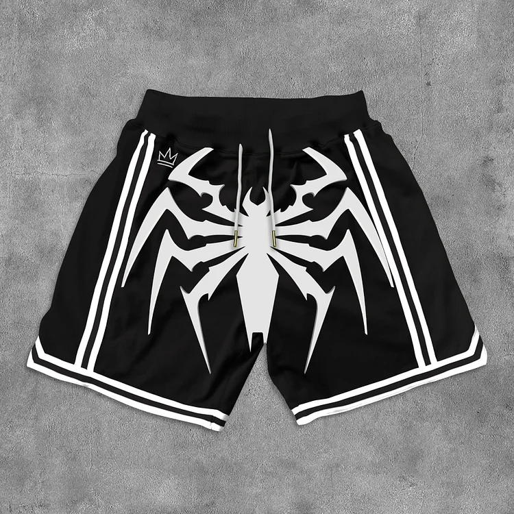 Anime Spider Art Graphics Mesh Shorts