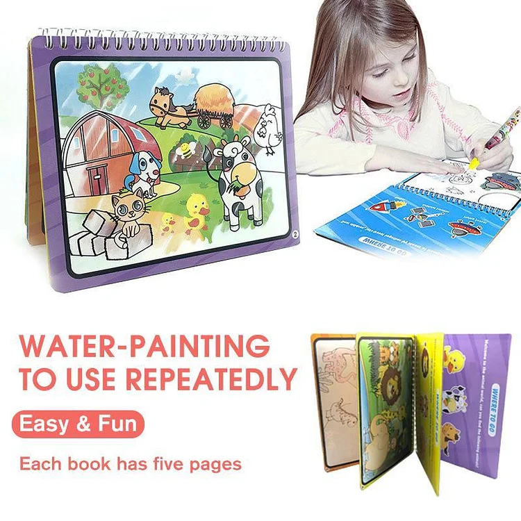 Reusable Water-Painting Books | 168DEAL