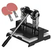 [US Local Warehouse] Table Tennis Racket Rubber Cutting Machine Precision Table Tennis Rubber Cutter Double Roller Bearing Design with 8mm Thickness Base Plate Effortless Edge Trimming Pasting for Ping Pong Bat