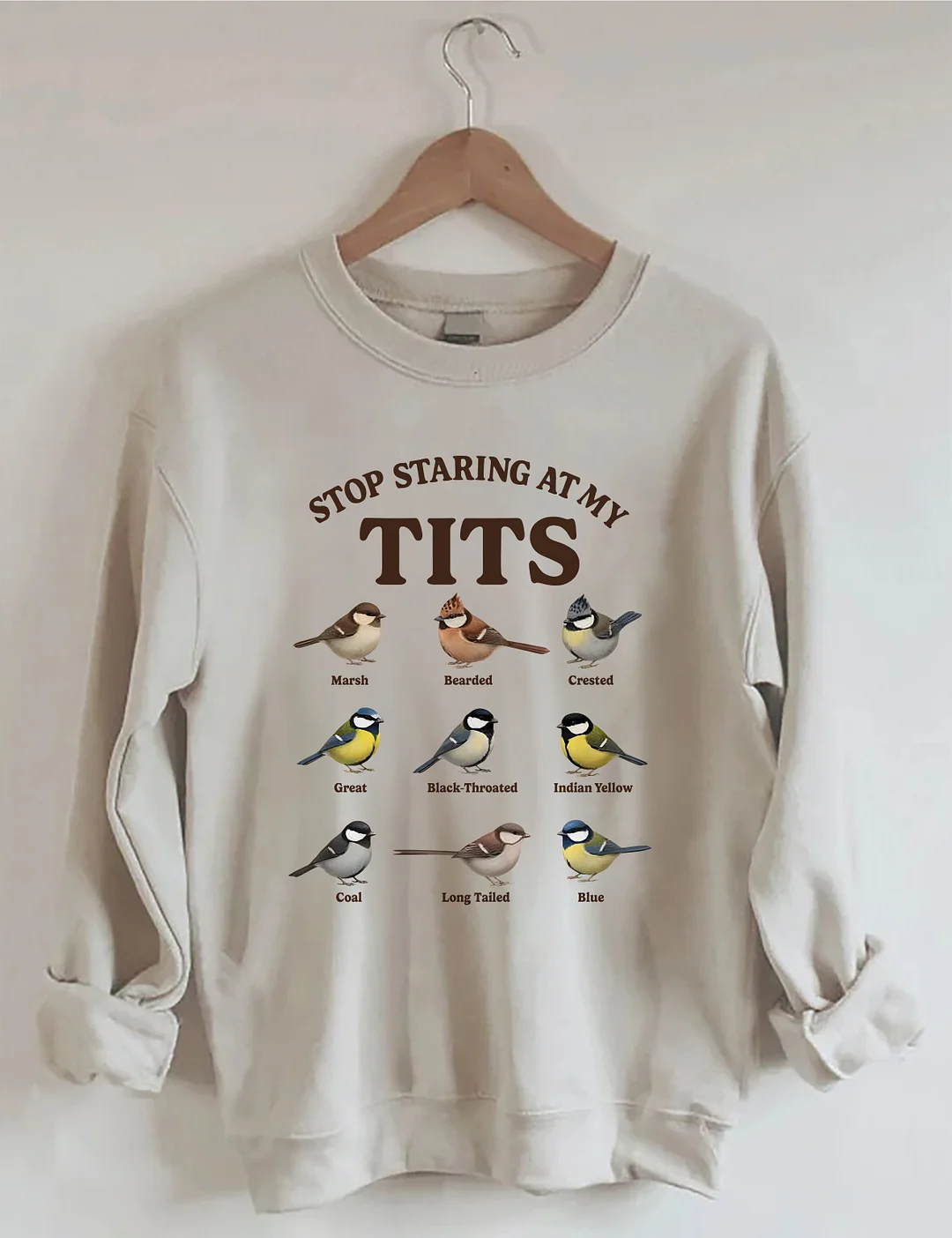 Stop Staring At My Tits Sweatshirt