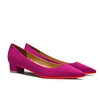 30mm/1.2 Inch Suede Low Heel Red Bottom Pointed Toe Wedding Walking Shoes