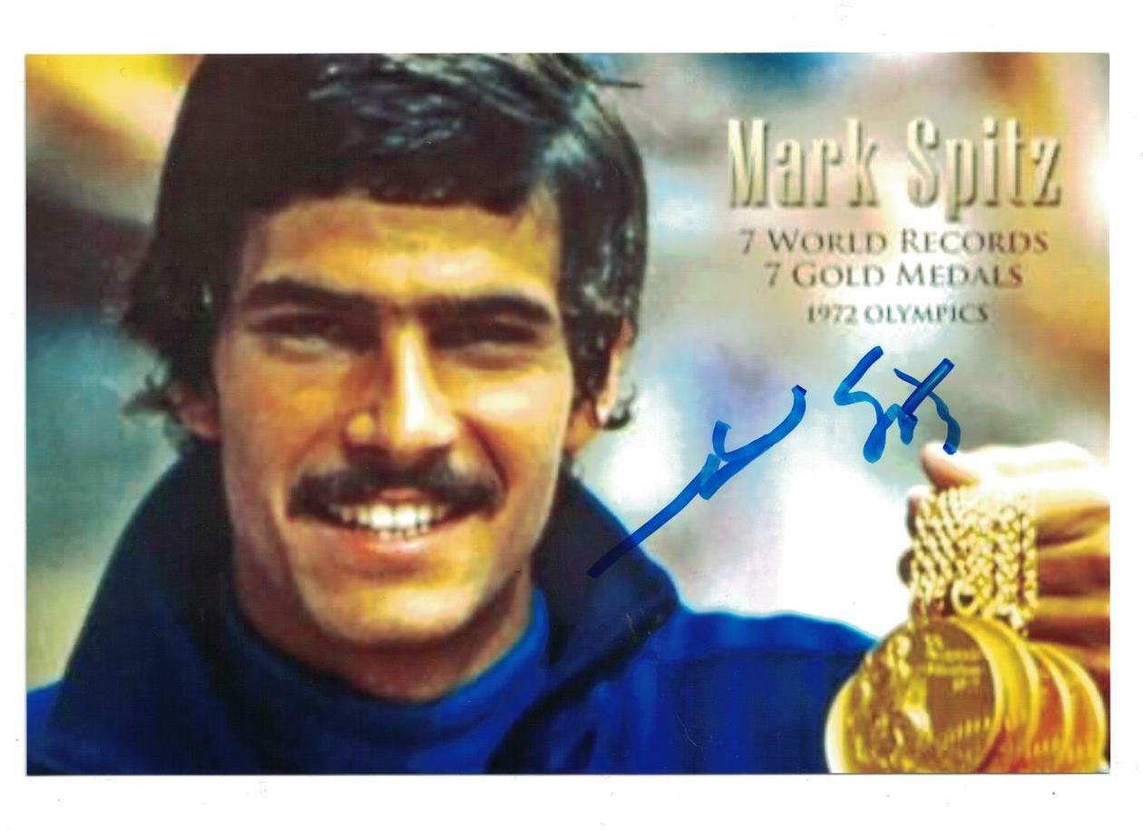 Mark Spitz Signed Autographed 4 x 6 Photo Poster painting Olympic Swimmer C