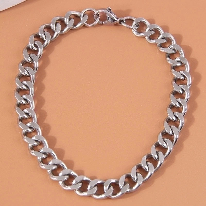 Hip-hop Streetwear Geometric Stainless Steel Men’s Bracelets