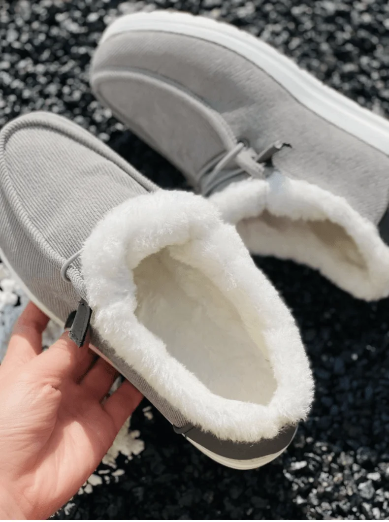 ROSE - Plush Lined Corduroy Snow Boots