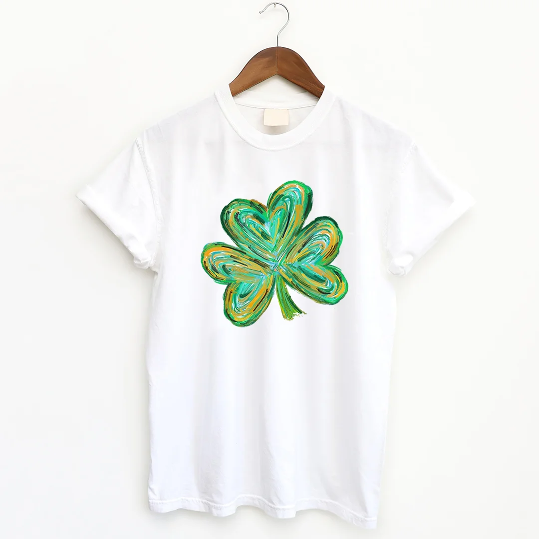 St Patrick's Day Four Leaf Clover T-shirt
