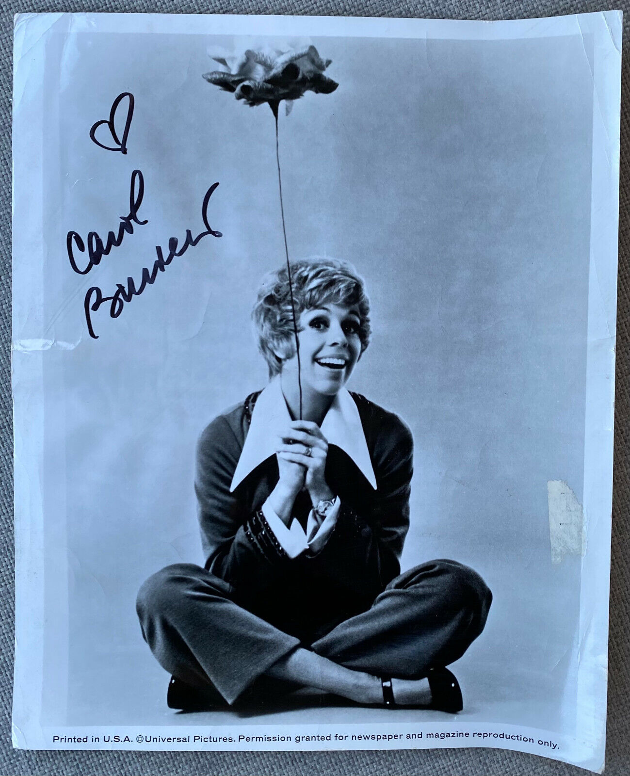 Carol Burnett Signed IP RARE B&W 8x10 Promo Press Photo Poster painting - Pete 'n' Tillie