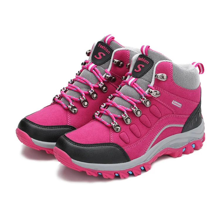 Orthopedic Women Comfortable  Warm Lace Up Hiking Snow Boots  Stunahome.com