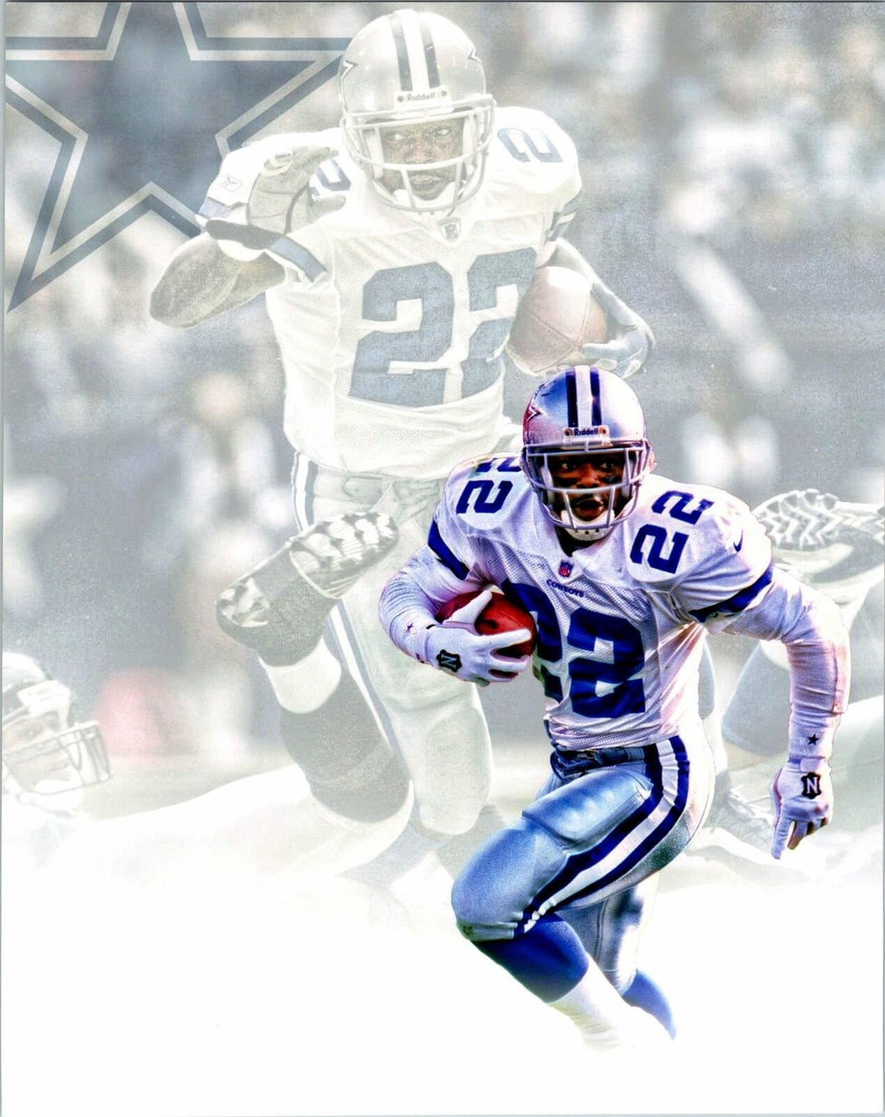 Emmitt Smith 8x10 Photo Poster painting - Dallas Cowboys - NFL Picture HOF