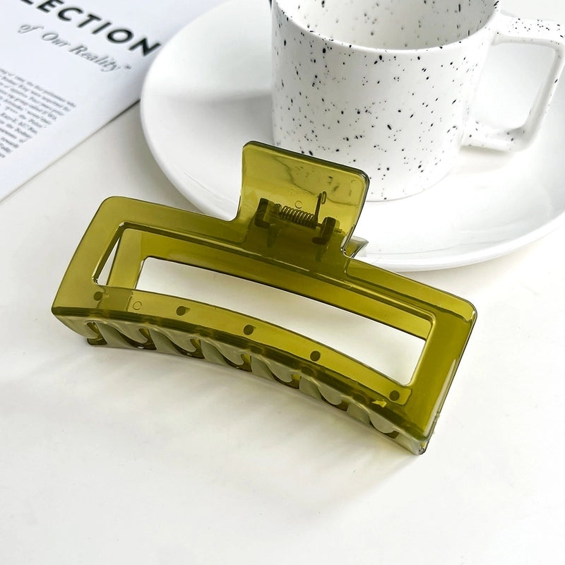 Women’s IG Style Solid Color Plastic Hair Claws