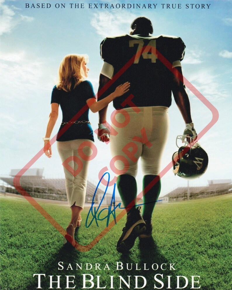 Quiinton Aaron The Blind Side 8.5x11 Autographed Signed Reprint Photo Poster painting