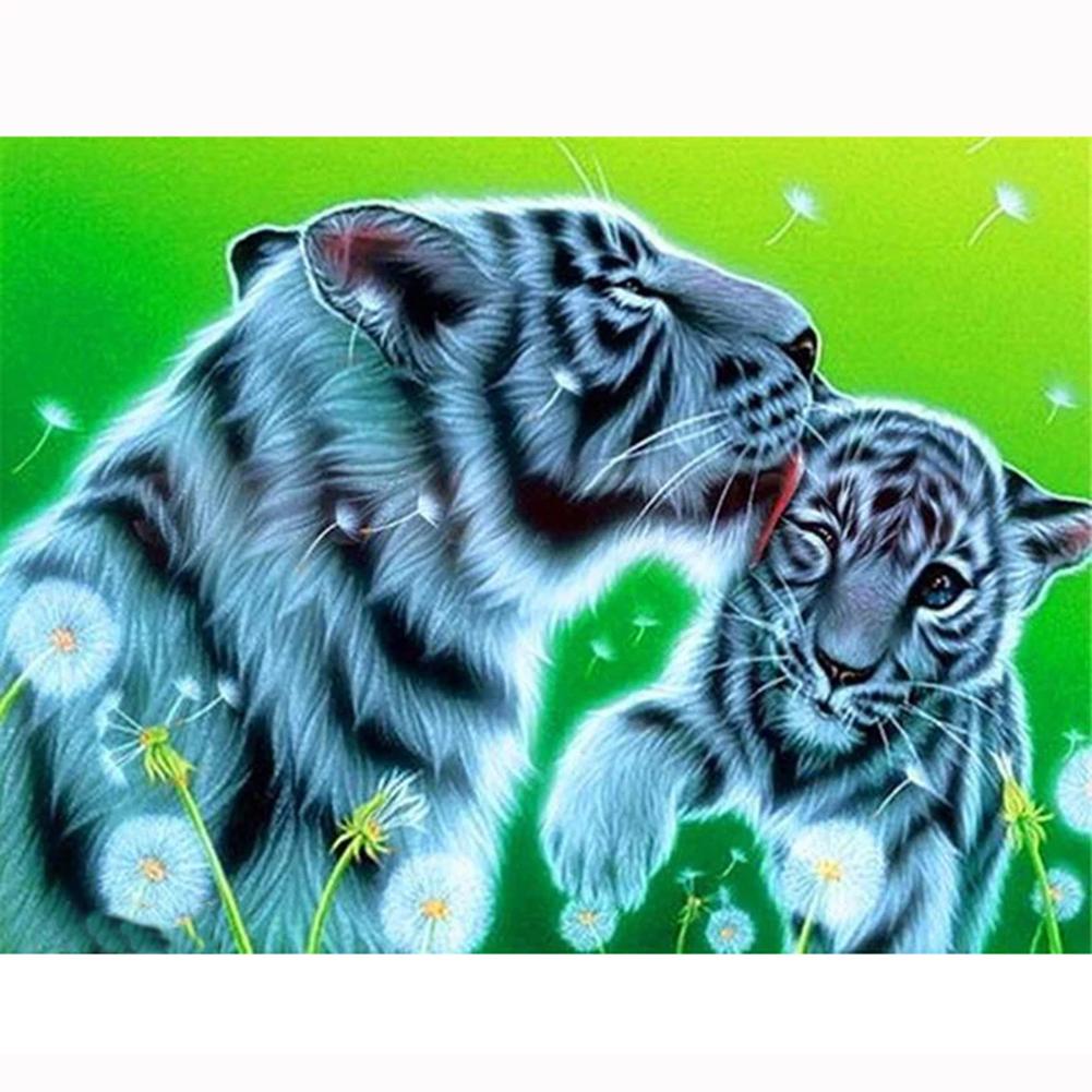 

40x50cm - Paint By Numbers Two Tigers, 501 Original