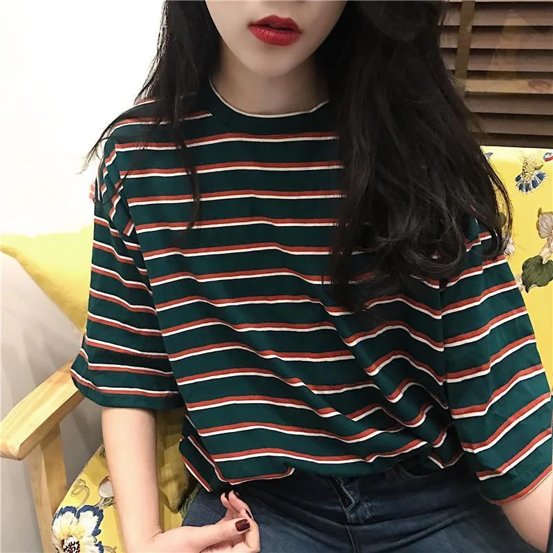 LOOSE STRIPED TEE