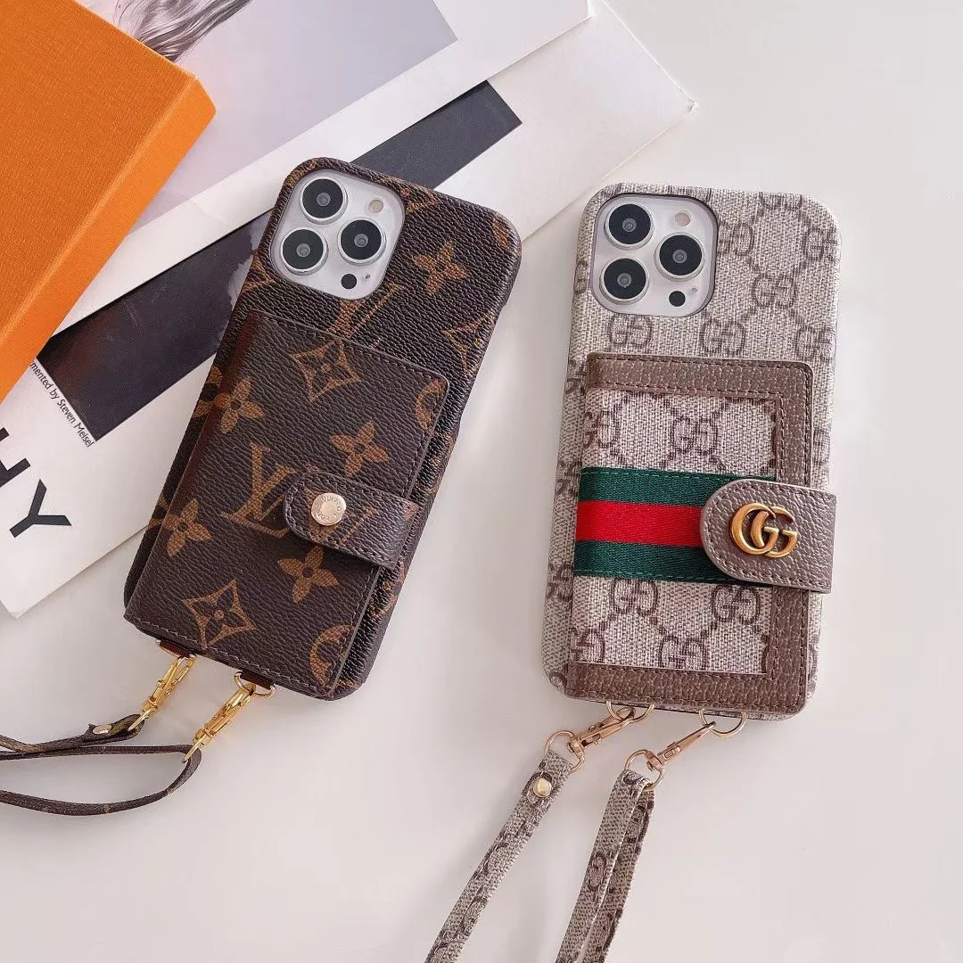 Crossbody Lanyard Card Case