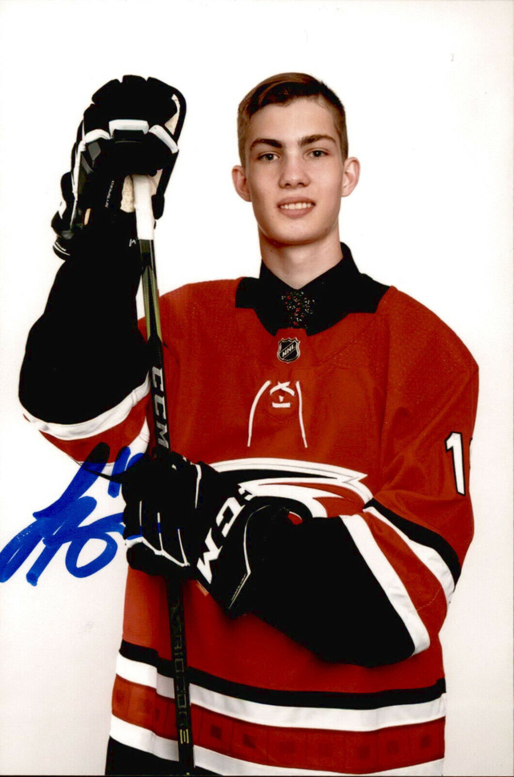 Luke Henman SIGNED autographed 4x6 Photo Poster painting CAROLINA HURRICANES SEATTLE KRAKEN #3