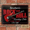 Electric Guitar Rock And Roll Customized Classic Metal Signs
