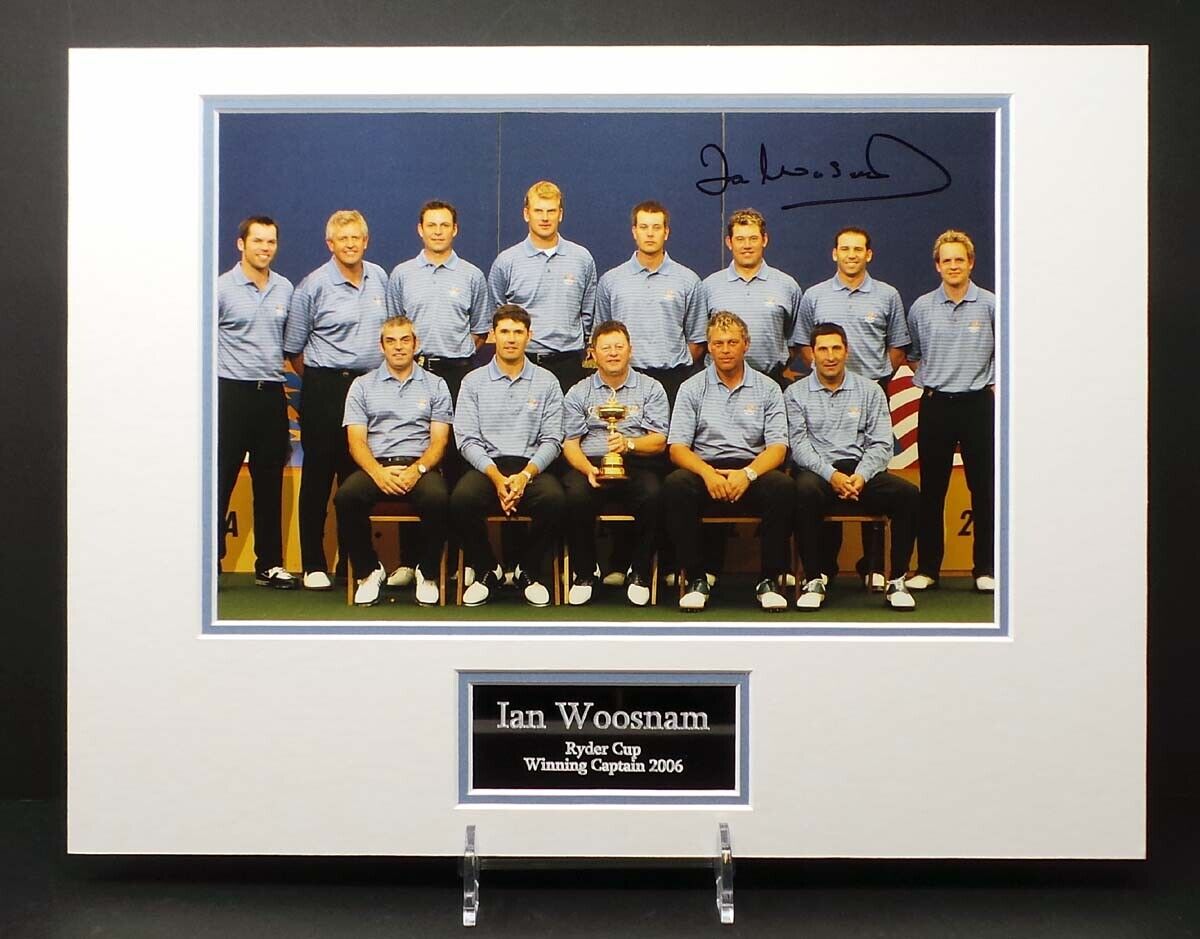 Ian WOOSNAM Masters Golf Ryder Cup Mounted Signed Photo Poster painting Display 1 AFTAL RD COA