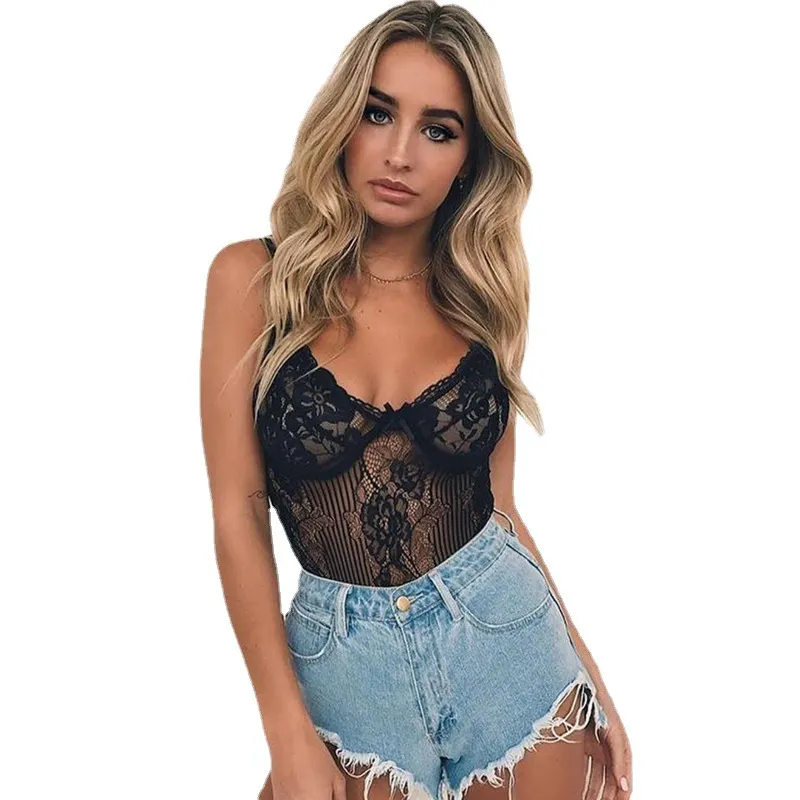 Churchf Sex Lingerie Exploding Women's Shoulder Strap Bow Knot Hollow Lace Conjoin