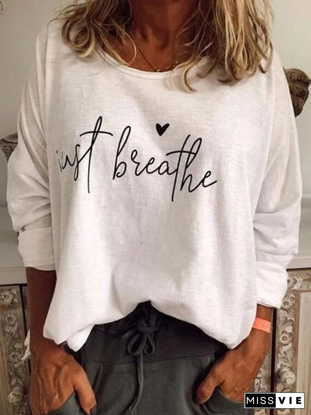 Just Breathe Cotton Linen T-shirt